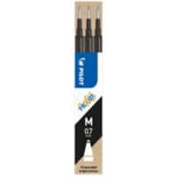 Pilot FriXion Ball Clicker Rollerball Pen Refill 0.35 mm Medium Conical Black Pack of 3