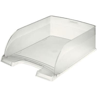 Leitz Plus Letter Tray 5233 Jumbo A4 Transparent Frosty 25.5 x 35.7 x 10.3 cm