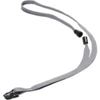 DURABLE Lanyard 440 x 10mm Grey 811910 Pack of 10