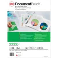 GBC Document Laminating Pouches A2 Glossy 125 (2 x 125 microns) Transparent Pack of 100