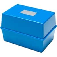 Card Index Box CP012VKBLU 250 Cards Blue 20.3 x 13.7 x 12.7 cm