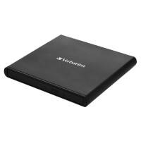 Verbatim External Slimline CD/DVD Writer, Black