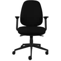 Energi-24 Basic Tilt Ergonomic Office Chair with Adjustable Armrest and High Back Black