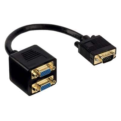 Valueline VGA Splitter Cable Male Black