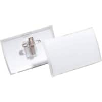 DURABLE Click-Fold Name Badge 10.2 x 12.3 x 25.2 cm PP (Polypropylene) Pack of 25