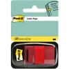 Post-it Index Flags Red Plain Not perforated Special format 50 Strips