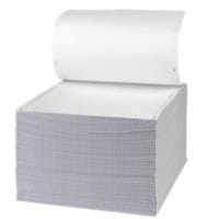 Toplist Computer Listing Paper 24.1 x 27.9 cm Perforated 54/51gsm White 1000 Sheets
