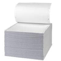 Toplist Computer Listing Paper 24.1 x 27.9 cm Perforated 54/51 gsm White 1000 Sheets