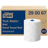 Tork Matic Advanced Hand Towels H1 Rolled White 2 Ply 290067 6 Rolls of 150 m