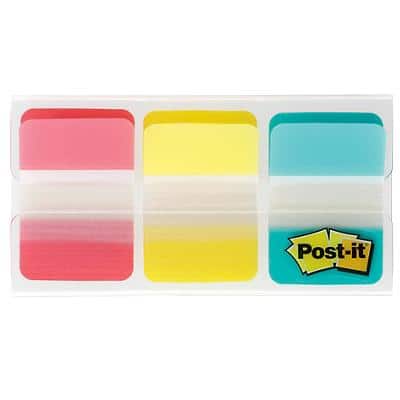 Post-it Index Flags Assorted Plain Special format 3 Pieces of 22 Strips