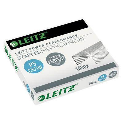 Leitz Power Performance 25/10 Staples 55740000 Silver Pack of 1000