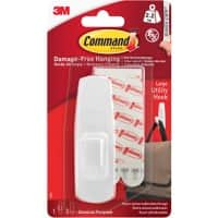 Command™ Large Utility Hook Strip 2 kg Holding Capacity White
