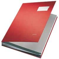 Leitz Signature Book 5700-25 Red Ruled Perforated A4 24 x 2.8 x 34 cm