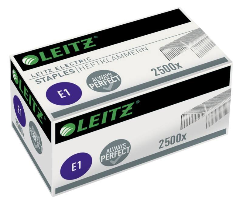Leitz Electric E1 Staples 55680000 Steel Silver Pack of 2500