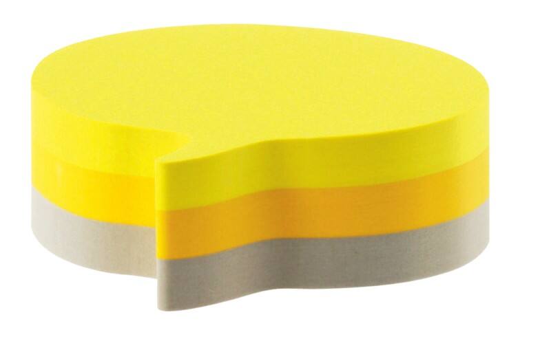 Post-it Sticky Notes Cube 70 x 70 mm Speech Bubble Assorted Colours 225 Sheets