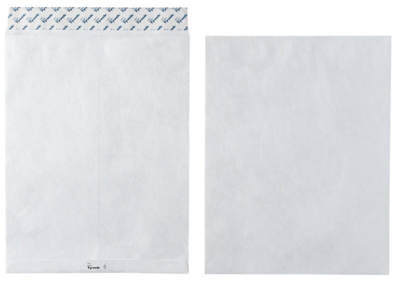 Tyvek E4 Envelopes 305 x 394 mm Peel and Seal Plain 54 gsm White Pack of 100
