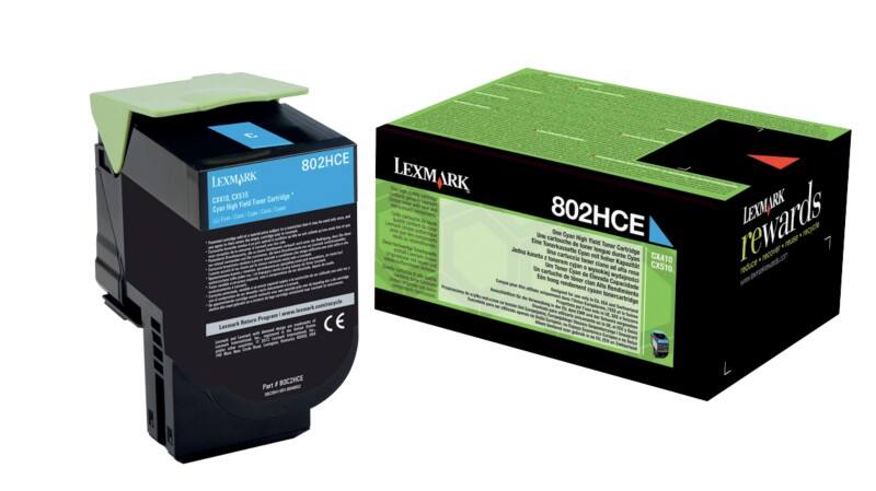 Lexmark Original Toner Cartridge 80C2HCE Cyan