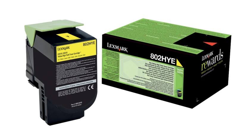 Lexmark Original Toner Cartridge 80C2HYE Yellow