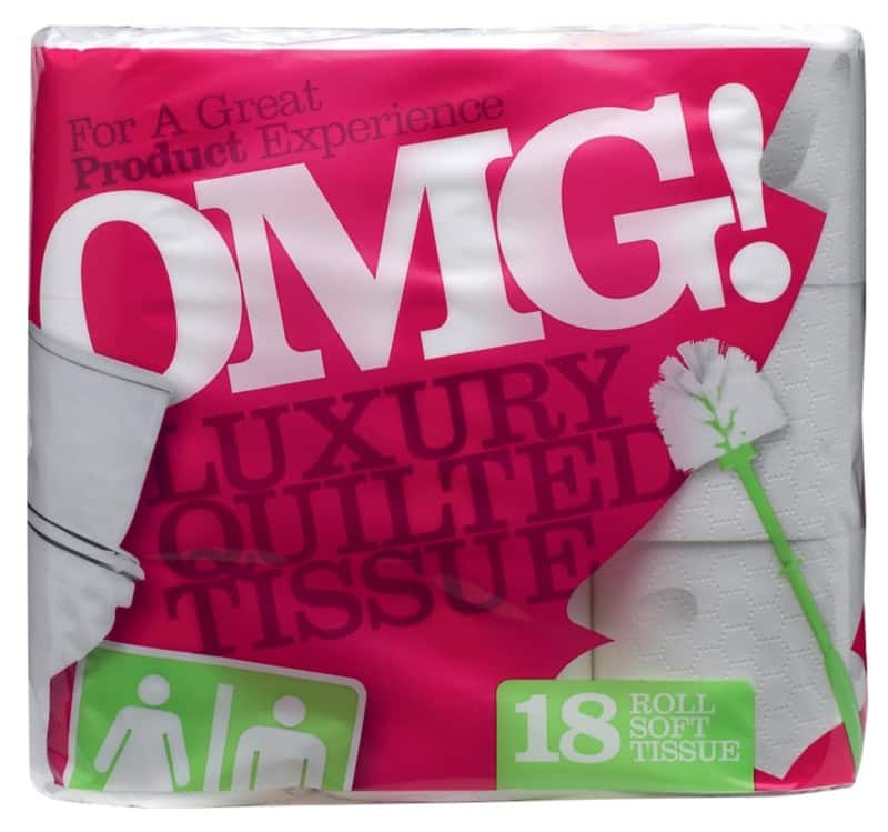 OMG Toilet Roll 2 Ply 1102077 18 Rolls of 200 Sheets