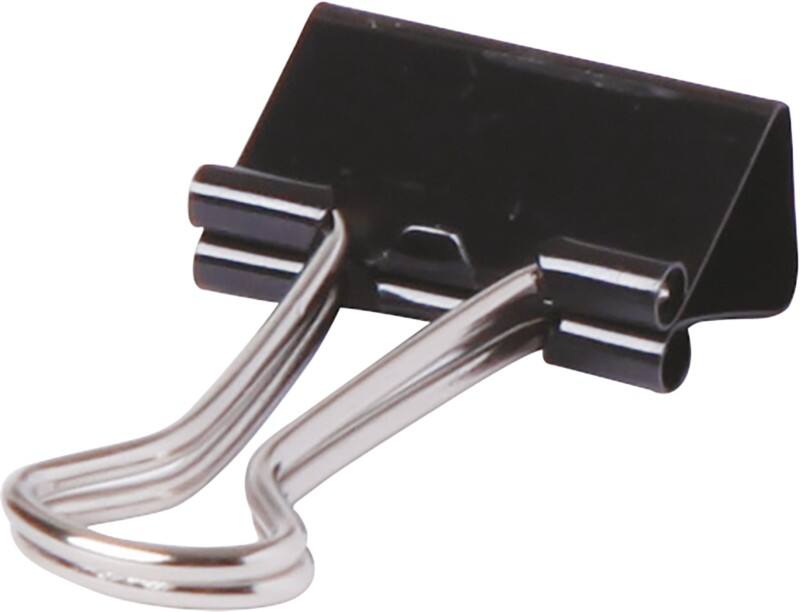 Viking Foldback Clips 19mm Black Pack of 12