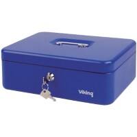 Office Depot Money Box with Key Lock 300 x 210 x 100mm Blue