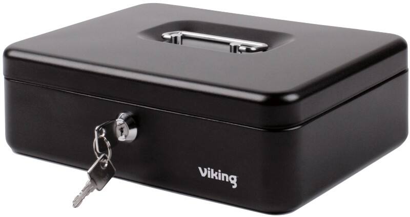 Viking Cash Box Key lock 4 260 x 185 x 81 mm Black