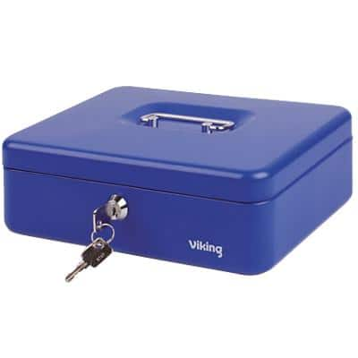 Viking Money Box with Key Lock 260 x 185 x 81mm Blue