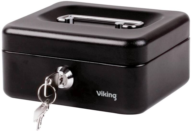 Viking Cash Box Key lock 4 153 x 120 x 70 mm Black