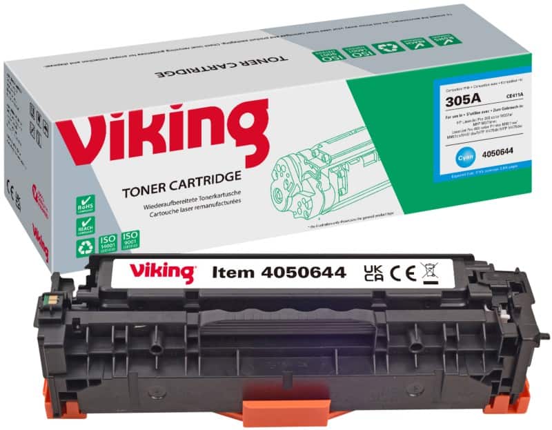 Viking 305A Compatible HP Toner Cartridge CE411A Cyan
