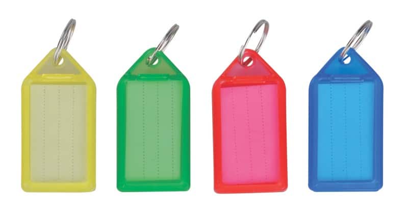 Viking Key Tags Assorted Large Pack of 50