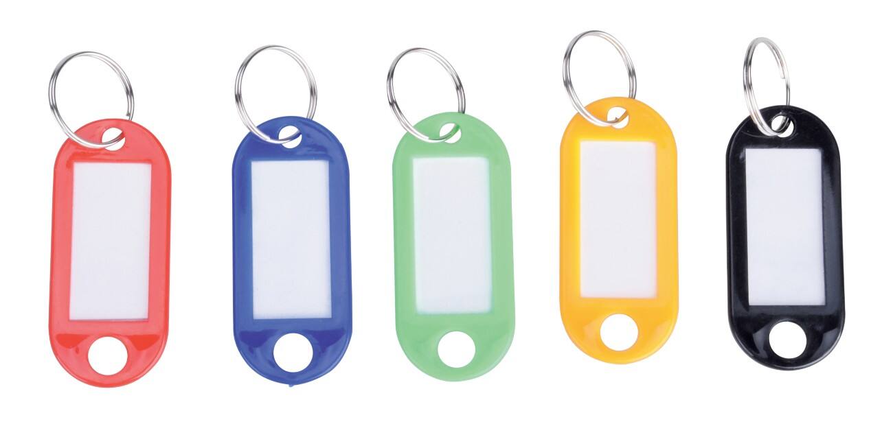 Office Depot Plastic Keychain Multi Colour Pack of 100