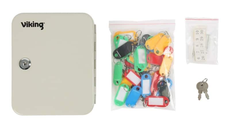 Viking Key Cabinet with Key Lock and 40 Hooks 160 x 75 x 200mm