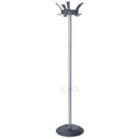 Realspace Coat Stand 38 x 380 x 1700mm Grey