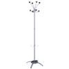 Realspace Coat Stand 40 x 500 x 1700mm Chrome & Black