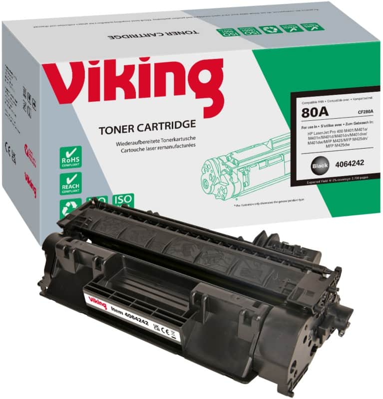 Viking 80A Compatible HP Toner Cartridge CF280A Black