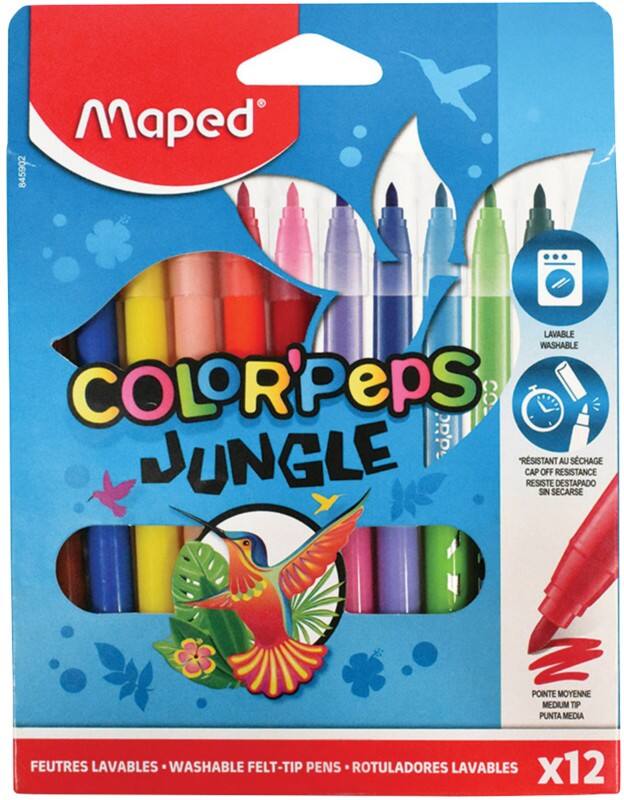 Maped Felt Tip Pens 845420 Assorted Pack of 12