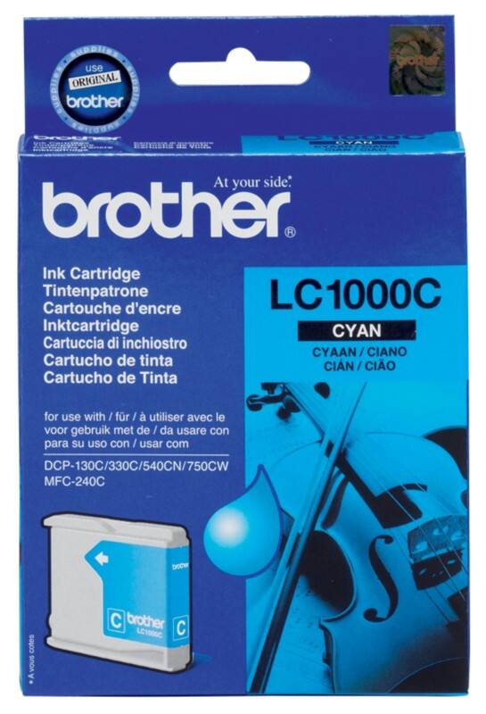 Brother LC1000C Original Ink Cartridge Cyan