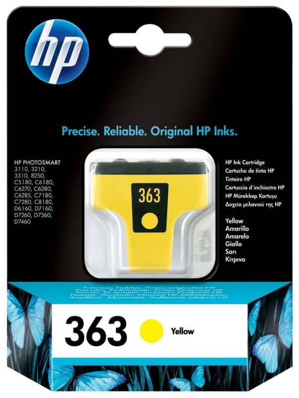 HP 363 Original Ink Cartridge C8773EE Yellow