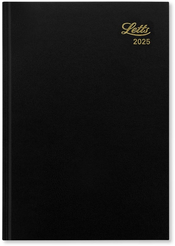 Letts Business Diary 2026 A5 Week to view English Black 20-T31XBK