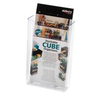 Viking Wall Mountable Literature Display Acrylic 112 x 43 x 165mm DL Clear