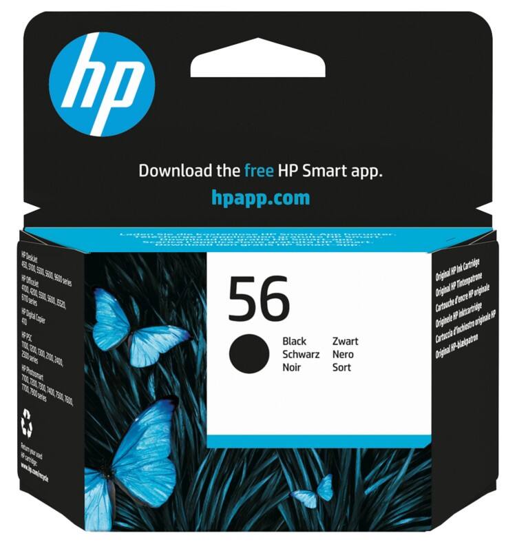 HP 56 Original Ink Cartridge C6656AE Black