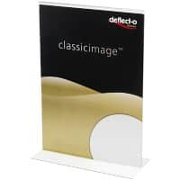 Deflecto Sign Holder A5 T-Shape 21.5 (W) x 9.8 (D) x 31 (H) cm Transparent