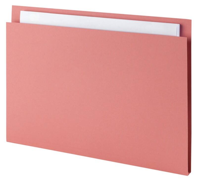 Guildhall Square Cut Folder Foolscap Pink Manila 315 gsm Pack of 100