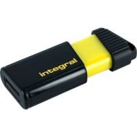 Integral USB 2.0 Flash Drive Pulse 64 GB Black, Yellow