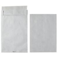 Tyvek E4 Gusset Envelopes 305 x 406 mm Peel and Seal Plain 55 gsm White Pack of 20
