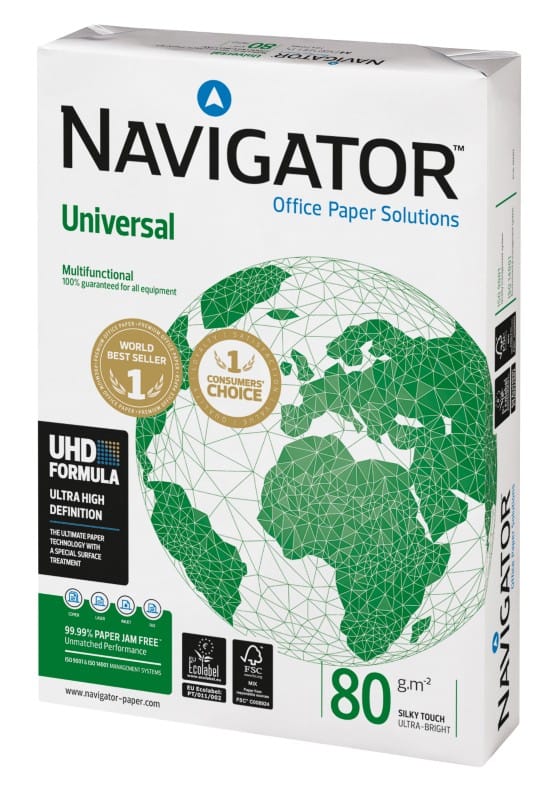 Navigator Universal A4 Printer Paper 80 gsm Smooth White 500 Sheets