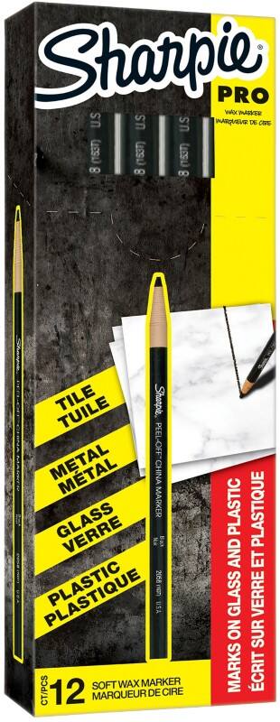 Sharpie S0305071 China Marker Fine Bullet Black Pack of 12