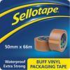 Sellotape Vinyl Packaging Tape 50mm x 66m Brown