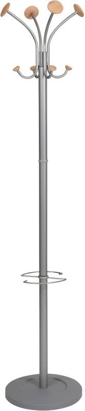 Alba Coat Stand PMVIENA 38 x 350 x 1790mm Silver Grey