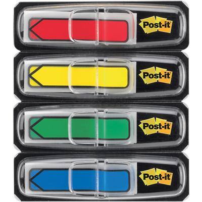 Post-it Index Flags Arrow 1.19 x 4.32 cm Assorted 4 Packs of 24 Strips